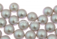 Swarovski one hole pearls, iridescent dove grey, 4mm - x4