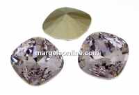 Swarovski, square fancy, smoky mauve, 10mm - x1