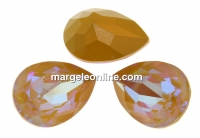 Swarovski drop fancy, ochre DeLite, 18x13mm - x1