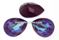 Swarovski drop fancy, burgundy DeLite, 14x10mm - x1