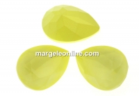 Swarovski drop fancy, powder yellow, 14x10mm - x1