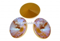 Swarovski, oval fancy, ochre DeLite, 8x6mm - x4