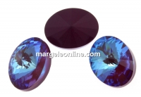 Swarovski, oval fancy, burgundy DeLite, 8x6mm - x4