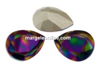 Swarovski drop fancy, rainbow dark, 18x13mm - x1