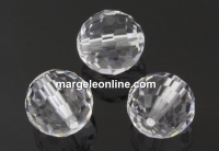 Swarovski, faceted round bead, crystal, 6mm - x2