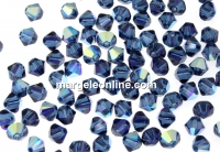 Swarovski, bicone bead, montana aurore boreale, 4mm - x20