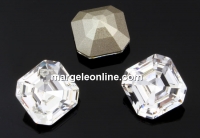 Swarovski, imperial chaton square, crystal, 10mm - x1