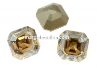 Swarovski, imperial chaton square, golden shadow, 10mm - x1