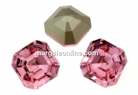 Swarovski, imperial chaton square, light rose, 10mm - x1