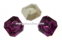 Swarovski, imperial chaton square, amethyst, 10mm - x1