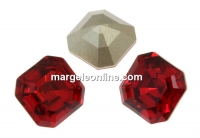 Swarovski, imperial chaton square, scarlet, 10mm - x1