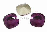 Swarovski, square fancy, amethyst, 10mm - x1