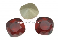 Swarovski, fancy square, red magma, 10mm - x1