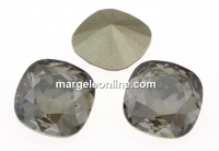 Swarovski, fancy square, crystal satin, 12mm - x1