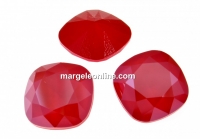 Swarovski, square fancy, royal red, 10mm - x1