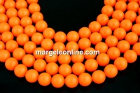 Swarovski pearl, neon orange, 2mm - x100