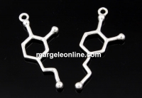 Pandantiv formula chimica-dopamina, argint 925, 30mm  - x1