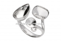 Ring base Elegance, 925 silver, adjustable - x1