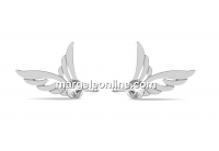 Earring findings wing, 925 silver - x1pair