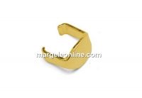 Bail for link, gold plated 925 silver, 5.5mm - x4