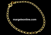 Bracelet, 925 gold plated silver, 19cm - x1