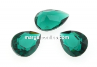 Swarovski drop fancy, emerald unfoiled, 10x7mm - x1