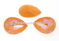 Swarovski, fancy picatura, peach DeLite, 18x13mm - x1