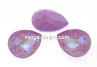 Swarovski, fancy picatura, lavender DeLite, 14x10mm - x1