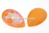 Swarovski, rivoli cabochon, peach DeLite, 30x20mm - x1