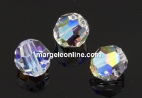 Swarovski, faceted round, crystal shimmer, 8mm - x2