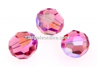 Swarovski, faceted round, rose shimmer, 8mm - x2