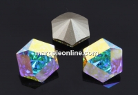 Swarovski, fancy Kaleidoscope hexagon, aurore boreale, 6mm - x2