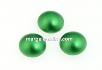 Swarovski, crystal pearl cabochon, eden green, 6mm - x2