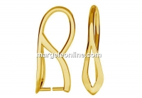 Pendant bail, gold-plated 925 silver, 21mm - x1