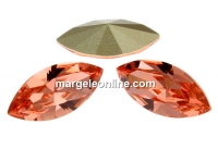 Swarovski navette, fancy chaton, rose peach, 8mm - x4