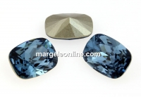 Swarovski, fancy rectangle, denim blue, 14x10mm - x1