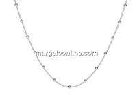 Chain, with balls, 925 silver, 45cm - x1