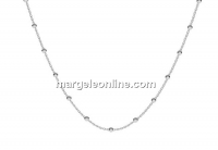 Chain, with balls, 925 silver, 50cm - x1