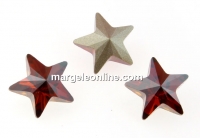 Swarovski, fancy star, red magma, 10mm - x1