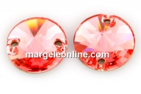 Swarovski, link, rose peach, 12mm - x2