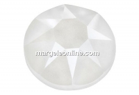 Swarovski, SS30 cabochon, electric white, 6mm - x4