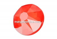 Swarovski, SS30 cabochon, electric orange, 6mm - x4