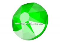 Swarovski, SS30 cabochon, electric green, 6mm - x4