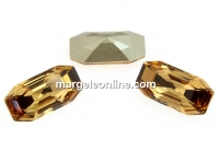 Swarovski 4595, Elongated Imperial, light colorado topaz, 8x4mm - x2