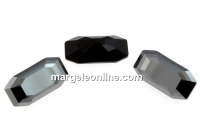 Swarovski 4595, Elongated Imperial, jet hematite, 12x6mm - x1