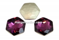 Swarovski 4683, fantasy hexagon, amethyst, 12mm - x1