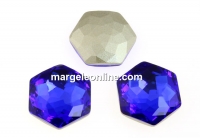 Swarovski 4683, fantasy hexagon, majestic blue, 12mm - x1