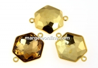 Swarovski gold-plated link base 4683, 8mm - x2