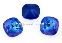 Swarovski, square fancy, Royal Blue DeLite, 10mm - x1