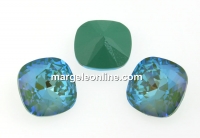 Swarovski, square fancy, Silky Sage DeLite, 10mm - x1